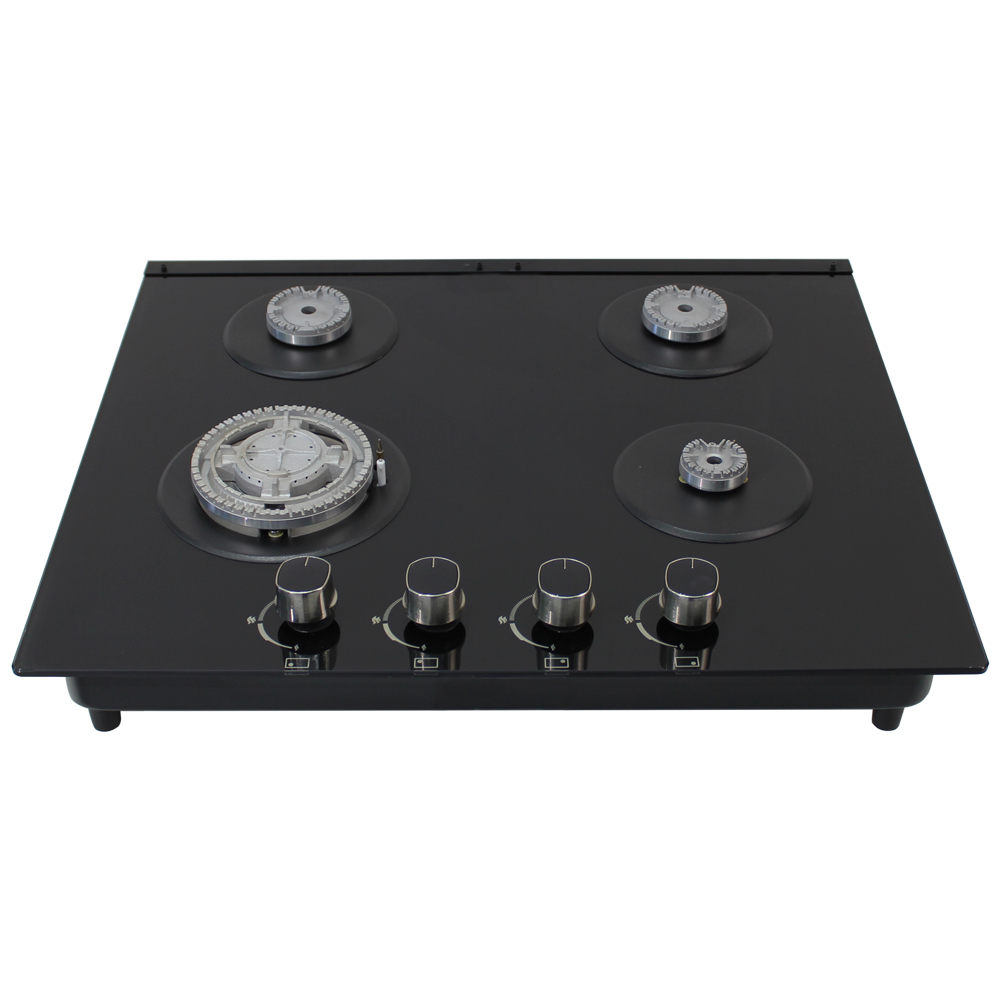 Citin Kitchen Black Cooker Hob 4 Burners Gas Stove JZT/Y-60B37-4EY