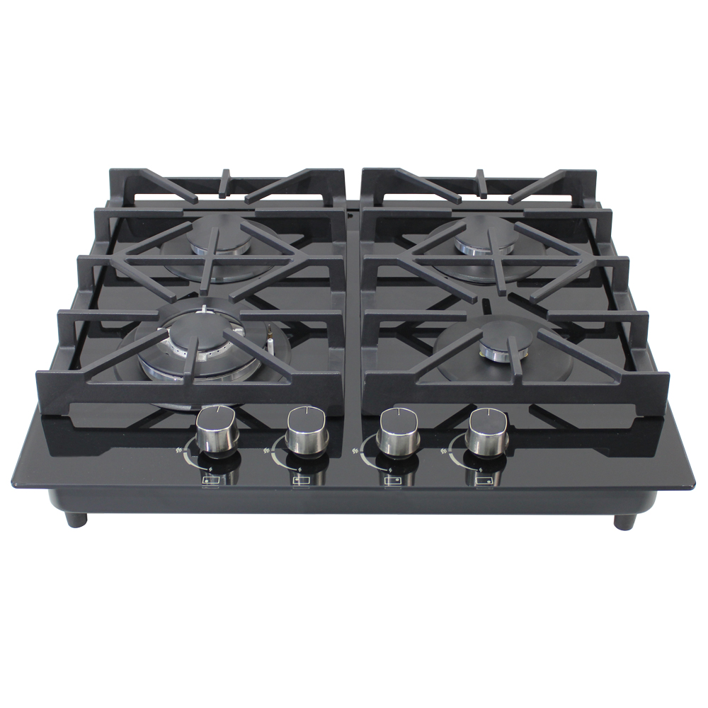 Citin Kitchen Black Cooker Hob 4 Burners Gas Stove JZT/Y-60B37-4EY