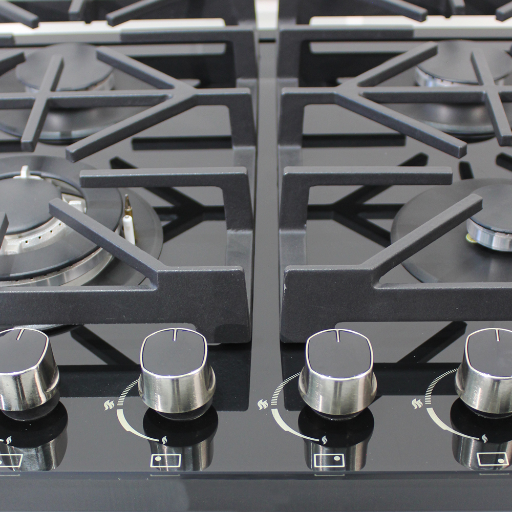 Citin Kitchen Black Cooker Hob 4 Burners Gas Stove JZT/Y-60B37-4EY