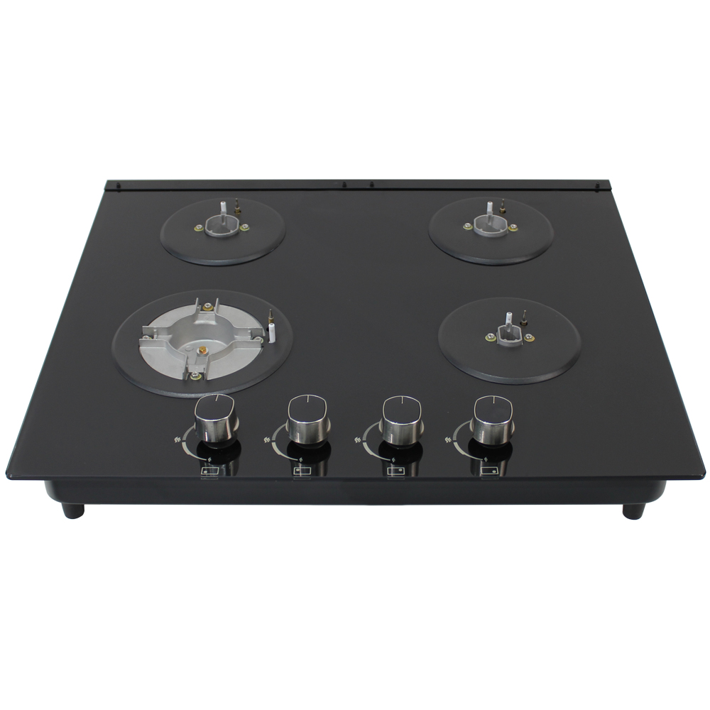 Citin Kitchen Black Cooker Hob 4 Burners Gas Stove JZT/Y-60B37-4EY