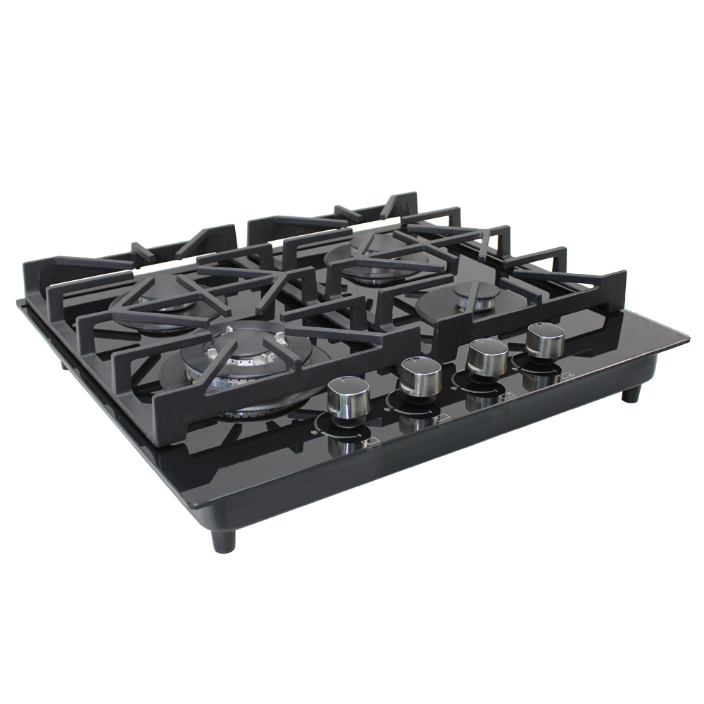 Citin Kitchen Black Cooker Hob 4 Burners Gas Stove JZT/Y-60B37-4EY