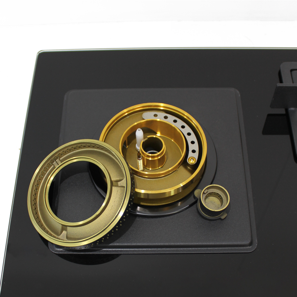 Citin Kitchen Cooker Hob 3 Brass Burner Gas Stove JZT/Y-60B32-4EY