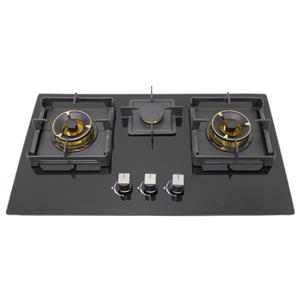 Citin Kitchen Cooker Hob 3 Brass Burner Gas Stove JZT/Y-60B32-4EY