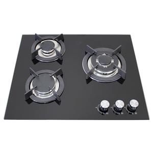 Citin Kitchen Tempered Glass Cooker Hob 3 Burners Gas Stove JZTY-60B38-3EM