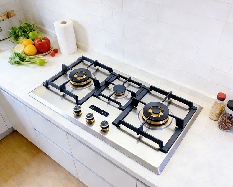 Stainless steel gas cooktop