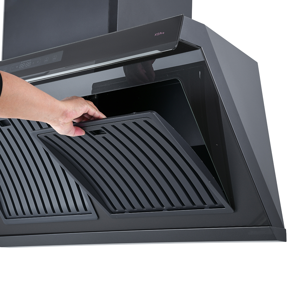 Citin New Black Kitchen 90cm High Suction Range Hood X13Pro