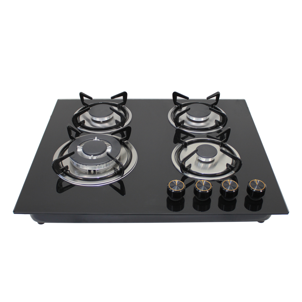 Citin 4 Burner Cooker Enameled Stove Pan Support Built-in Gas Stove JZT-60B37-4EM
