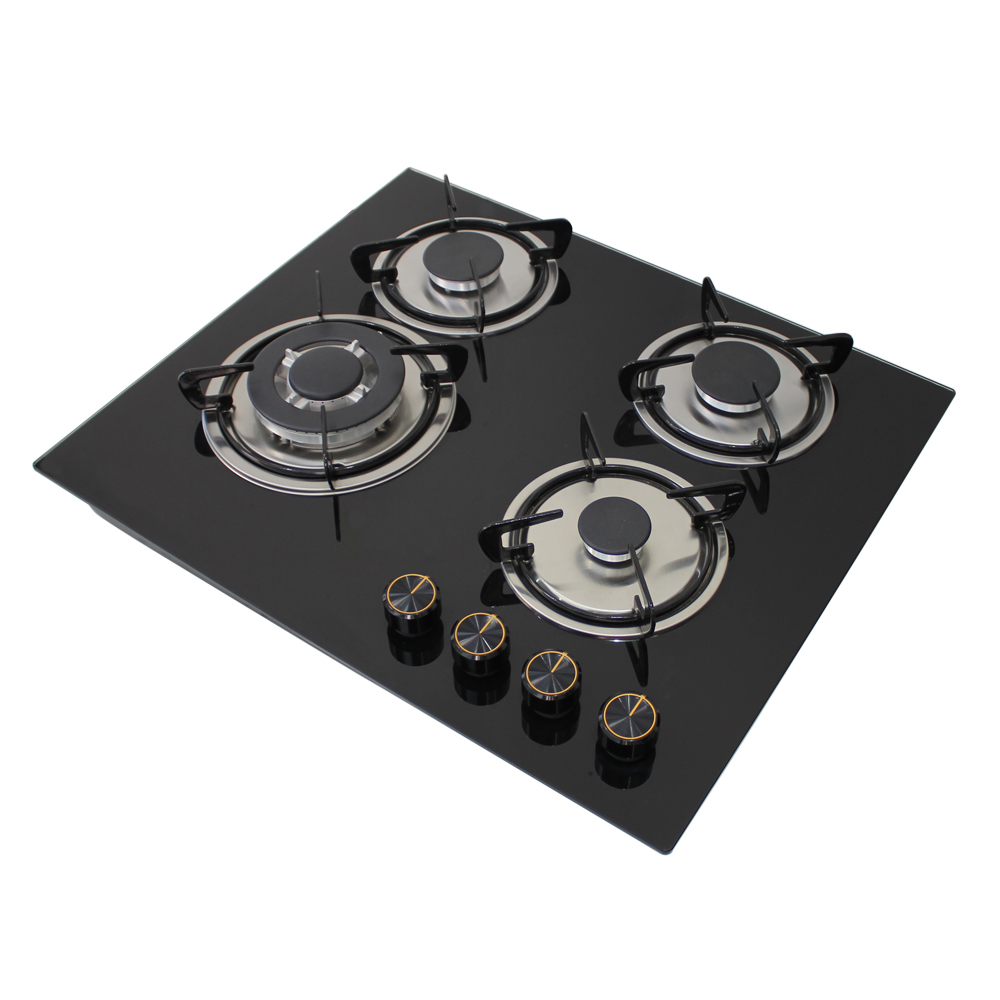 Citin 4 Burner Cooker Enameled Stove Pan Support Built-in Gas Stove JZT-60B37-4EM