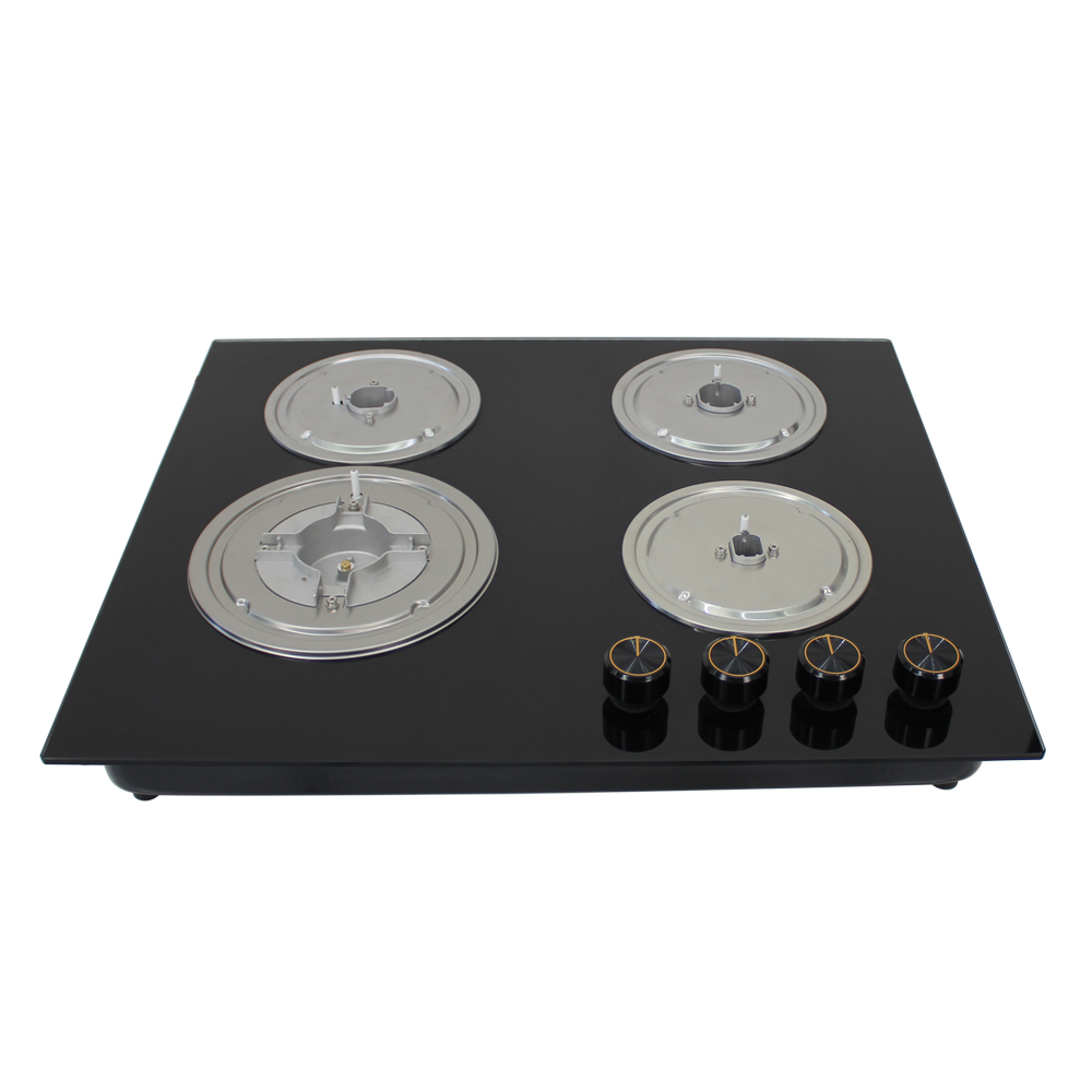 Citin 4 Burner Cooker Enameled Stove Pan Support Built-in Gas Stove JZT-60B37-4EM