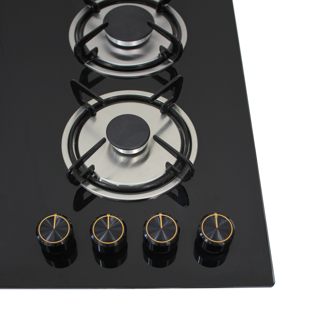 Citin 4 Burner Cooker Enameled Stove Pan Support Built-in Gas Stove JZT-60B37-4EM