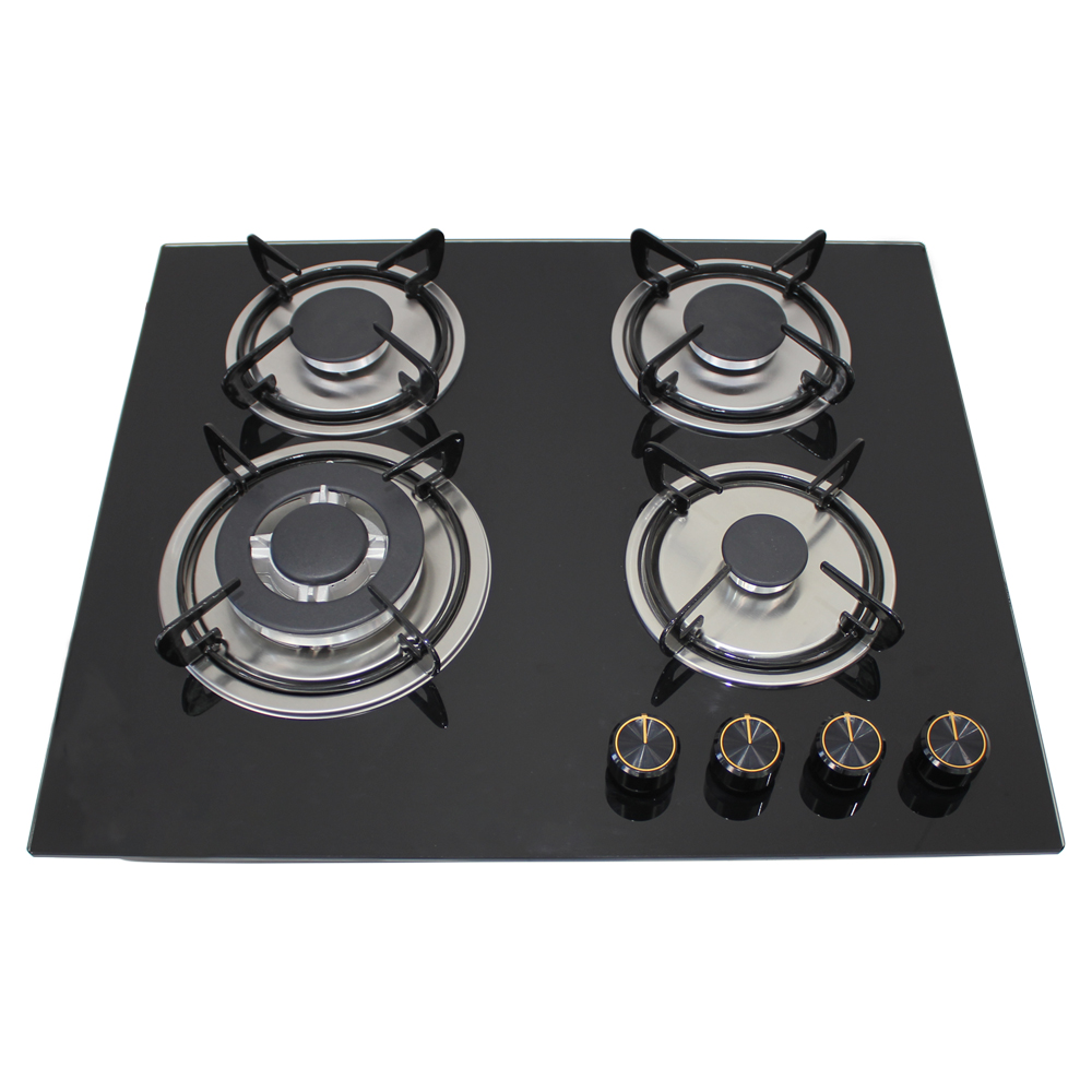 Citin 4 Burner Cooker Enameled Stove Pan Support Built-in Gas Stove JZT-60B37-4EM
