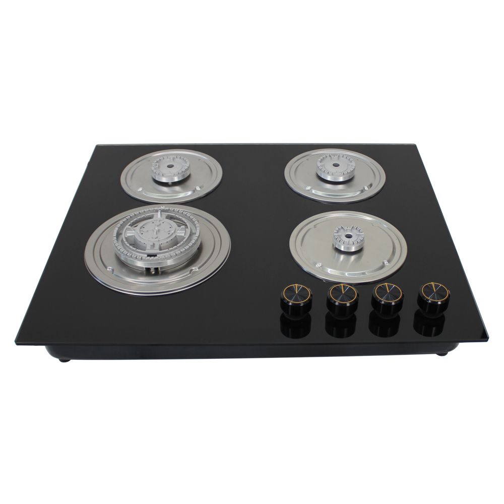 Citin 4 Burner Cooker Enameled Stove Pan Support Built-in Gas Stove JZT-60B37-4EM