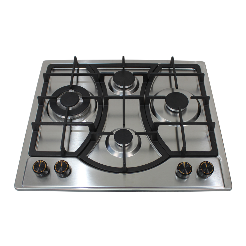 Citin 4 Burners Cooktop Integrated Cast Iron Pan Support Built-in Gas Stove JZTY-60A33-4EM