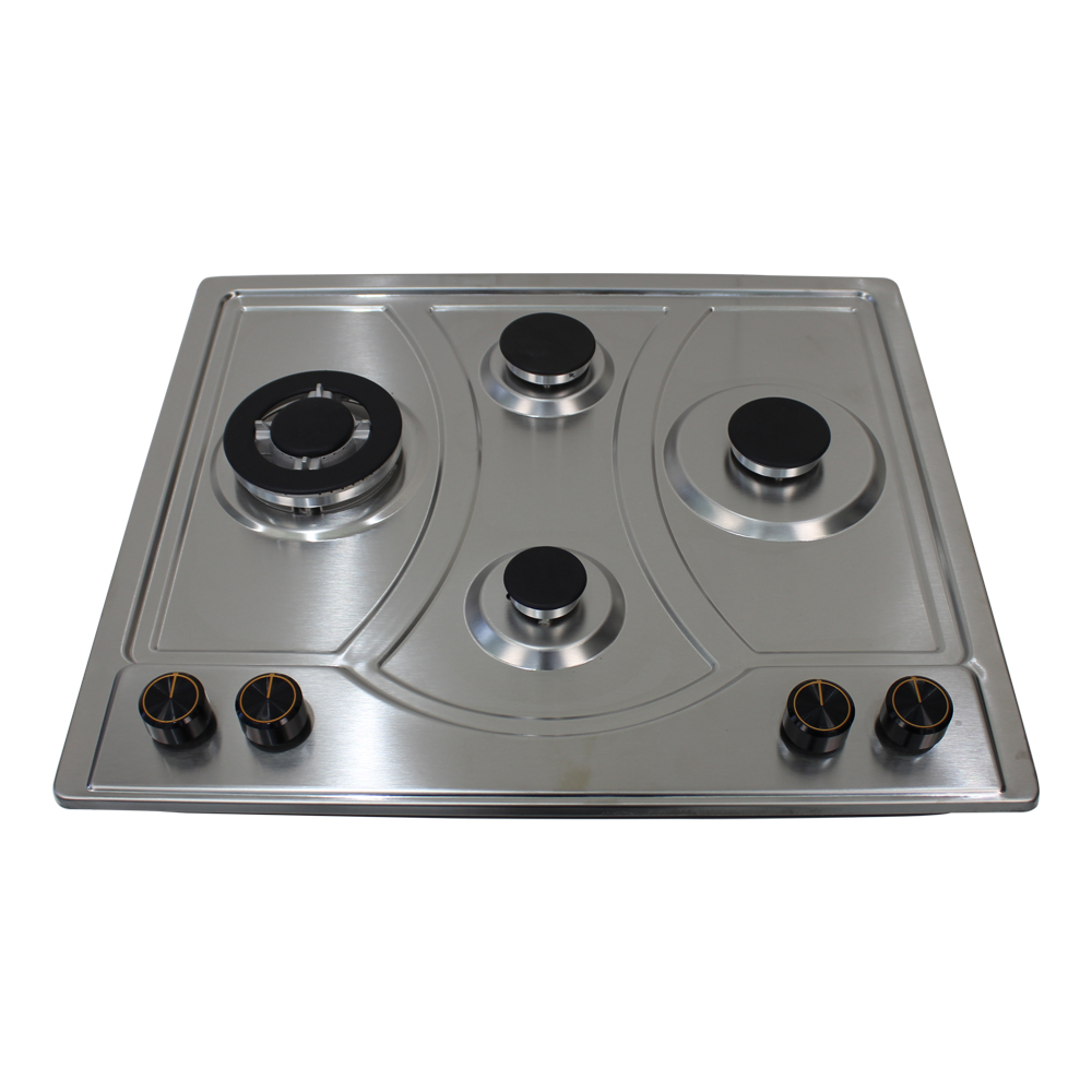 Citin 4 Burners Cooktop Integrated Cast Iron Pan Support Built-in Gas Stove JZTY-60A33-4EM