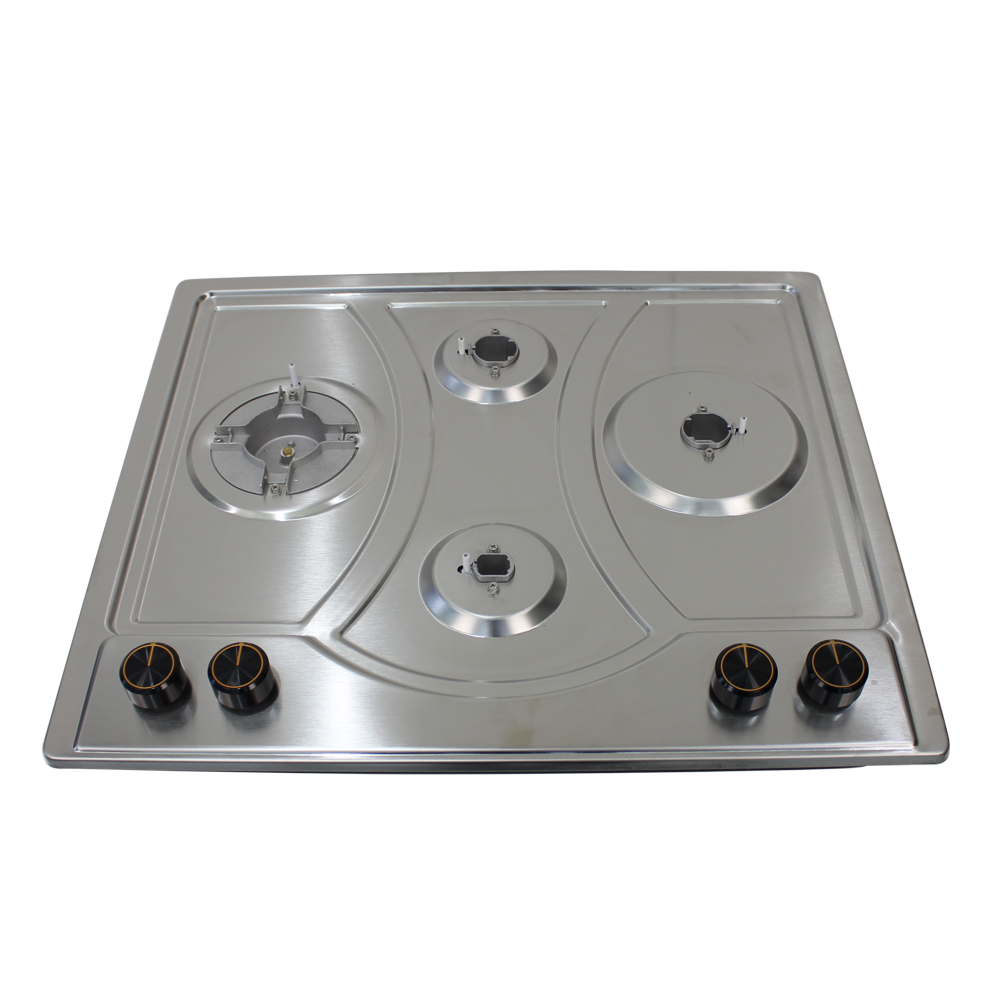 Citin 4 Burners Cooktop Integrated Cast Iron Pan Support Built-in Gas Stove JZTY-60A33-4EM