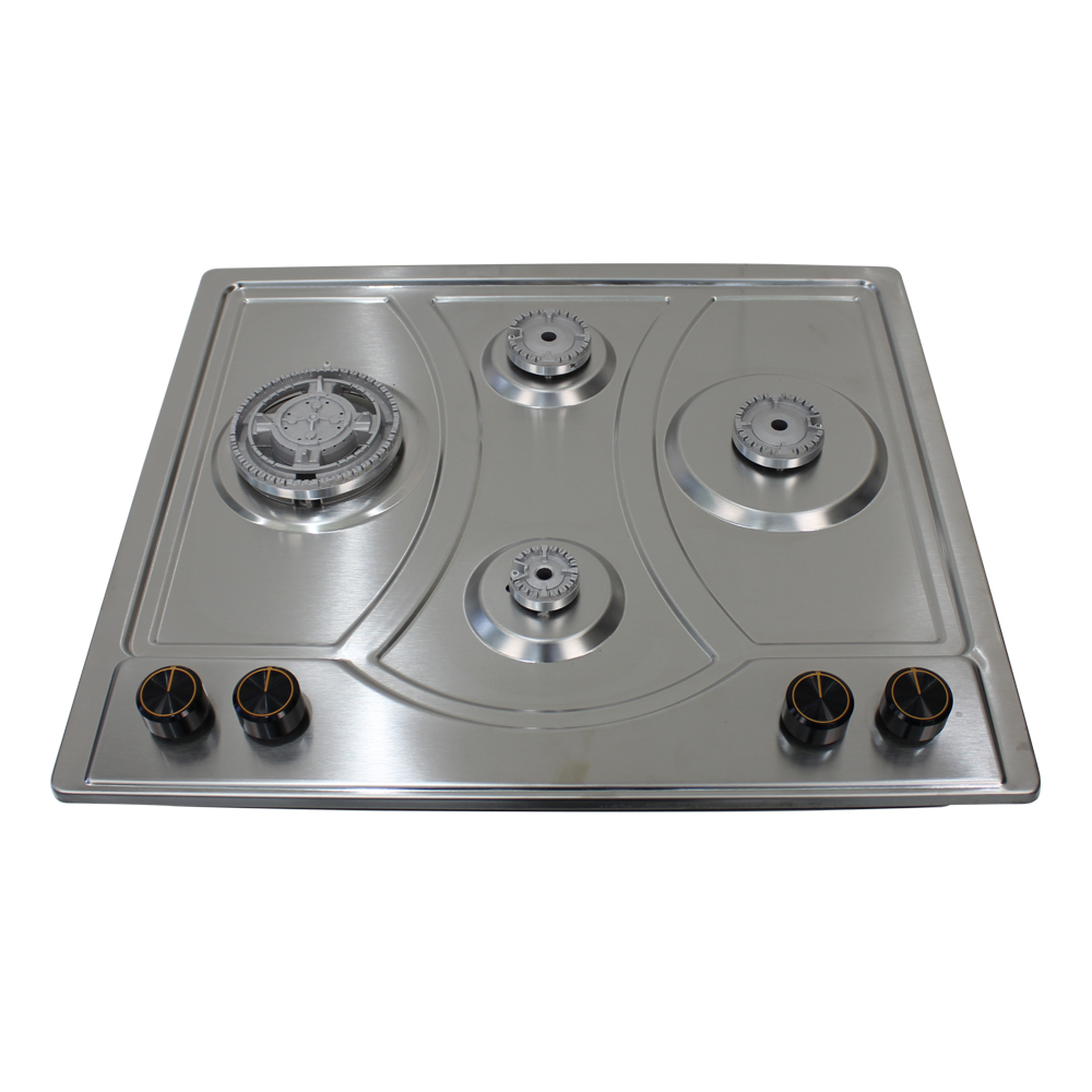 Citin 4 Burners Cooktop Integrated Cast Iron Pan Support Built-in Gas Stove JZTY-60A33-4EM