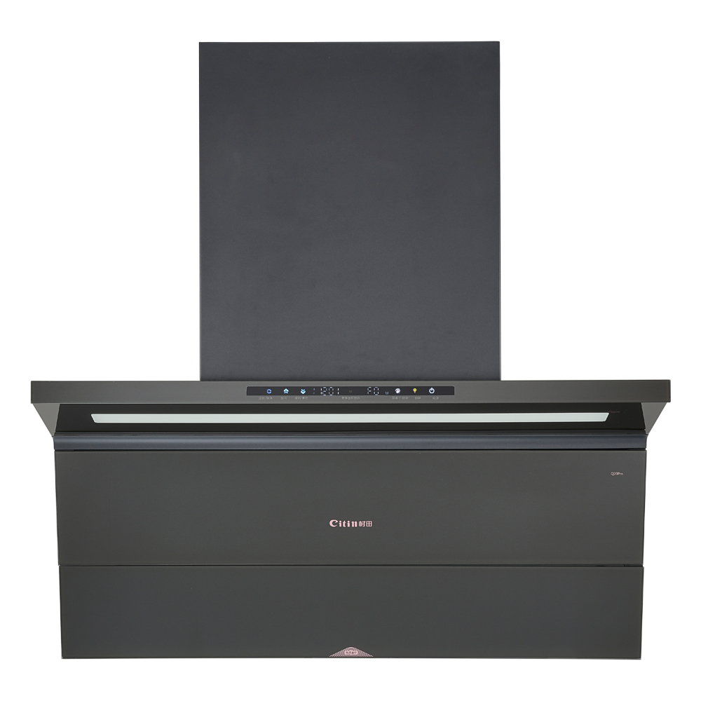 Citin Pop‑out Disposable Oil Cup Kitchen Black 90cm Range Hood Q20Pro