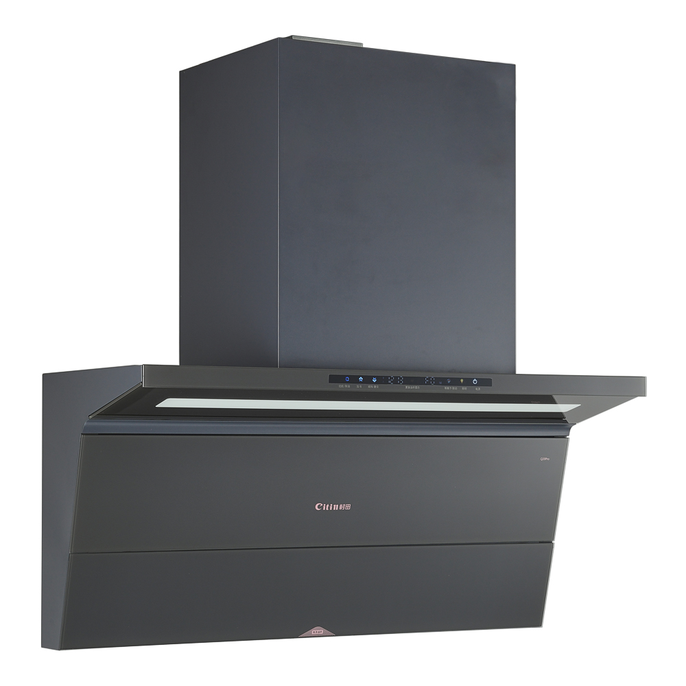 Citin Pop‑out Disposable Oil Cup Kitchen Black 90cm Range Hood Q20Pro