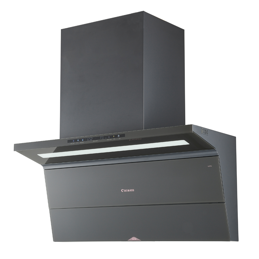 Citin Pop‑out Disposable Oil Cup Kitchen Black 90cm Range Hood Q20Pro