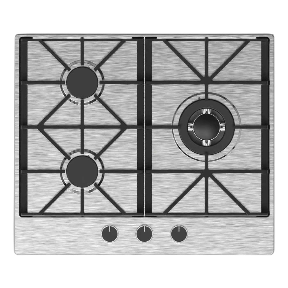 Citin Integrated Cast Iron Pan Support 3 Burners Cooker Hob Built-in Gas Stove JZTY-60A39-3EY