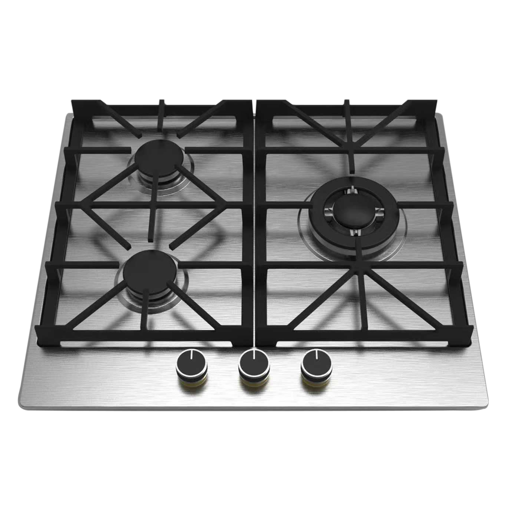 Citin Integrated Cast Iron Pan Support 3 Burners Cooker Hob Built-in Gas Stove JZTY-60A39-3EY