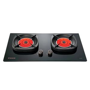 Citin Thickened Square Pan Support 2 Burner 3.8kW Gas Infrared Cooker with Knob Control