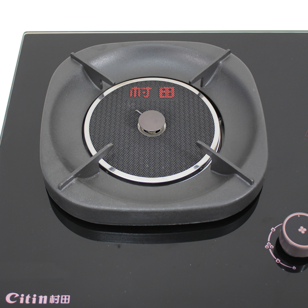 Citin Thickened Square Pan Support 2 Burner 3.8kW Gas Infrared Cooker with Knob Control