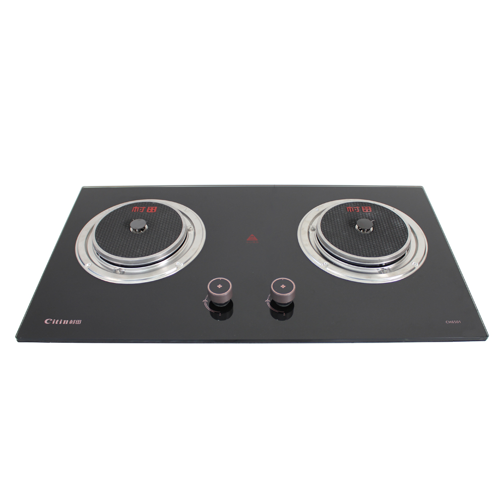 Citin CH6501 Bottom Ignition 4.8kW Gas Infrared Cooker with 2 One-piece Cast Iron Burner