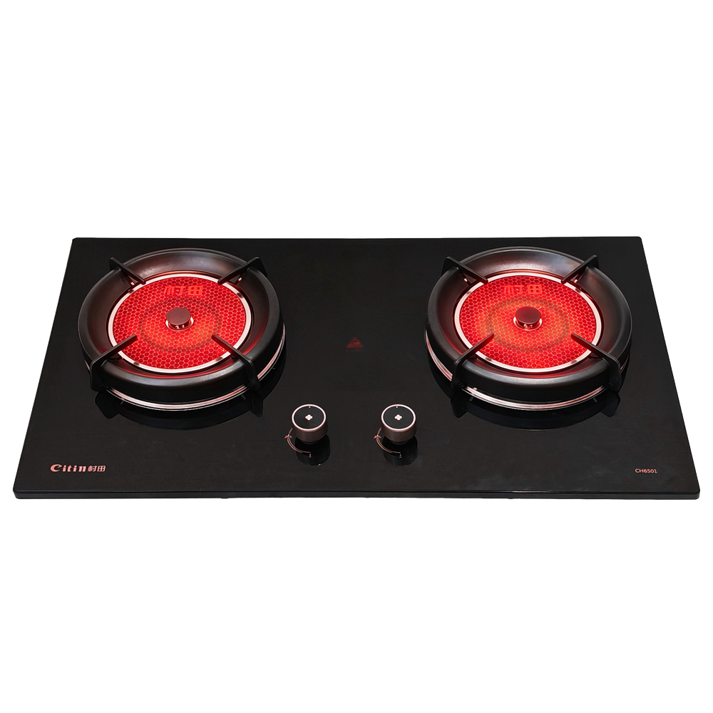 Citin CH6501 Bottom Ignition 4.8kW Gas Infrared Cooker with 2 One-piece Cast Iron Burner
