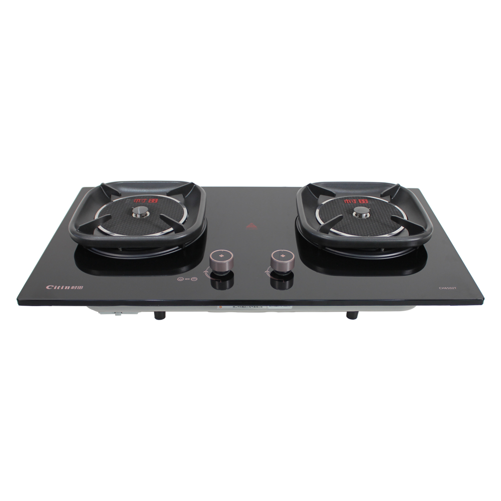 Citin 2 One-piece Cast Iron Burner 4.8kW Gas Stove Infrared Cooker with Timer Function CH6502T