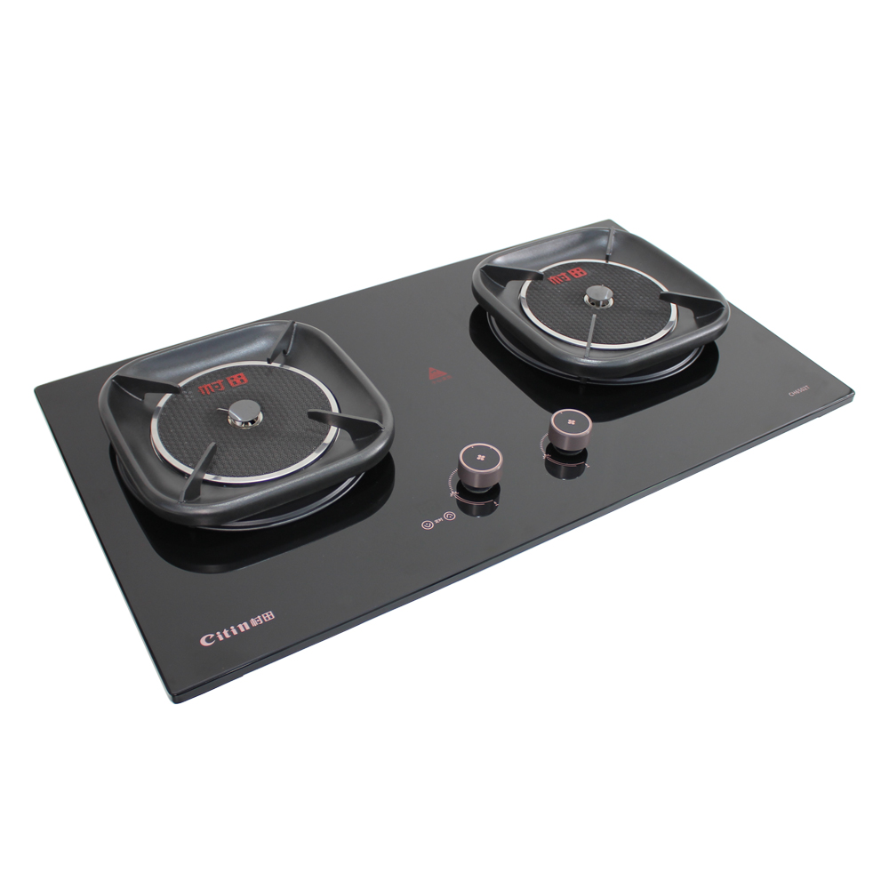 Citin 2 One-piece Cast Iron Burner 4.8kW Gas Stove Infrared Cooker with Timer Function CH6502T