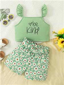 Girls Summer Clothes Tank Top Short Sets 2 Piece Outfits