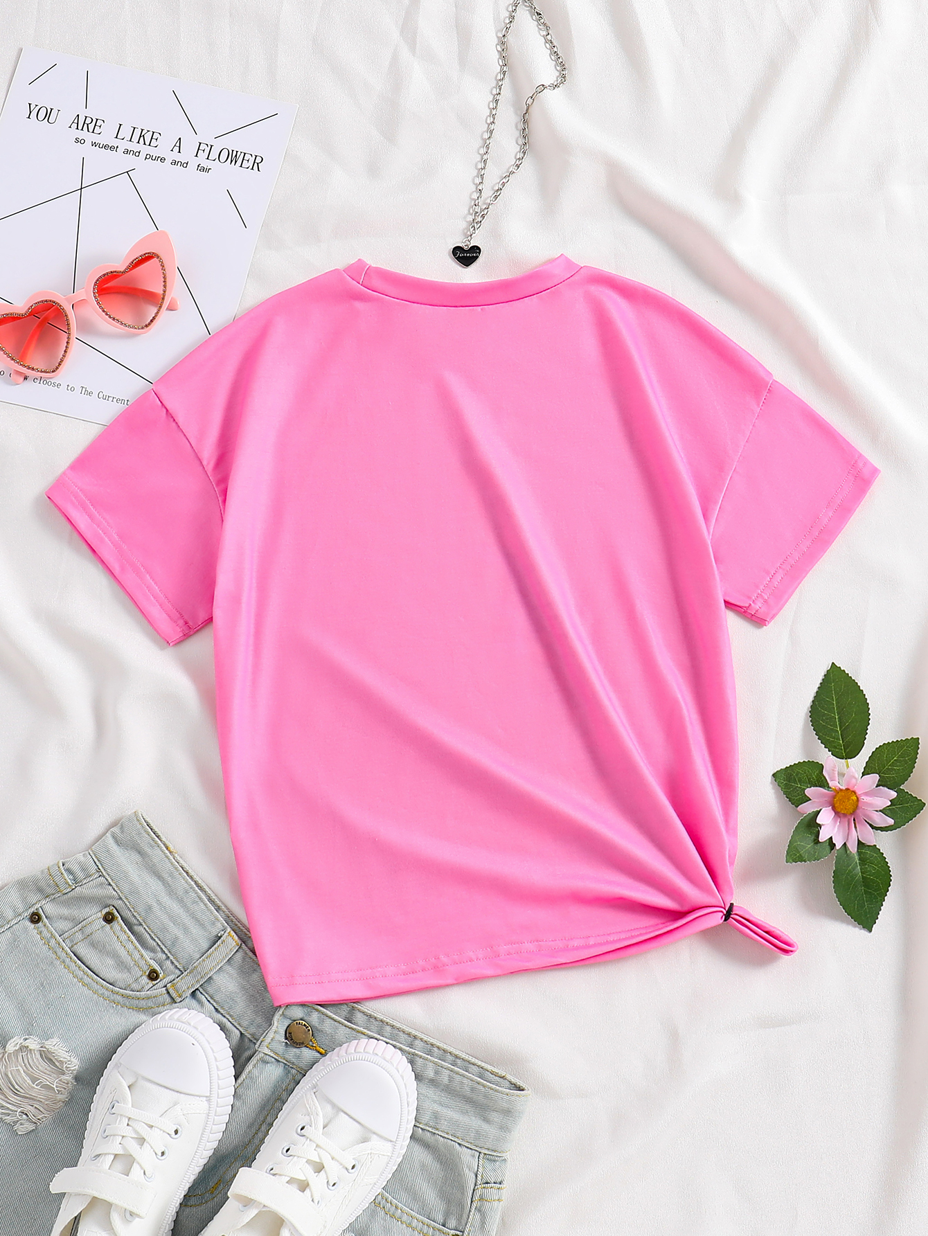 Tops For Girls Short Sleeve T-shirt