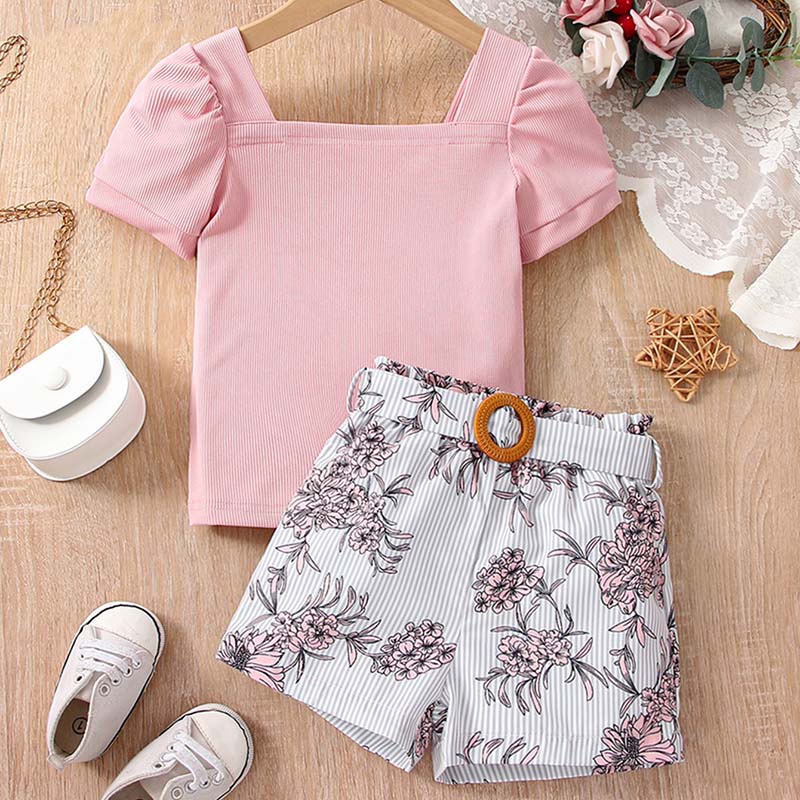 Toddler Girls Summer Clothes Outfit Short Sets