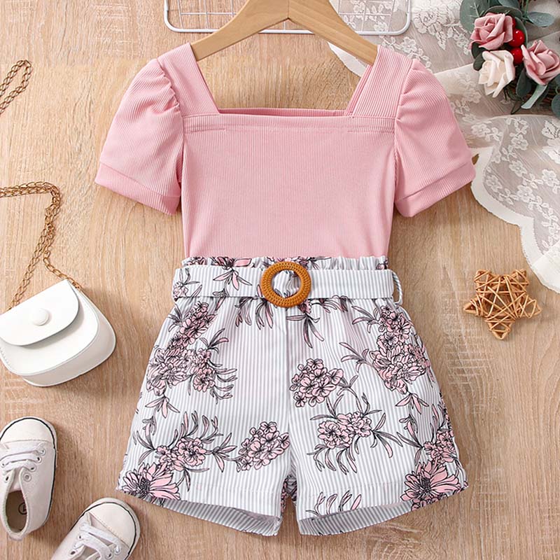 Toddler Girls Summer Clothes Outfit Short Sets