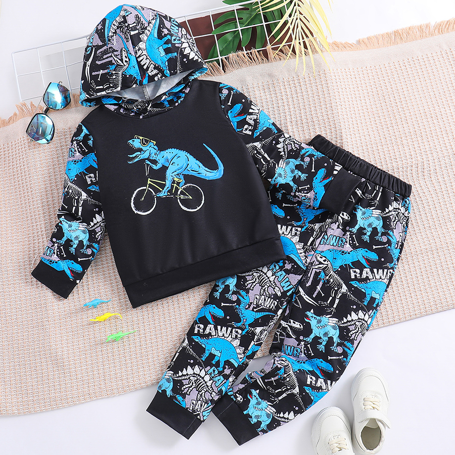 Toddler Boys Clothes Winter Outfits Dinosaur Printed Clothes For Boys