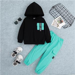 Toddler Boy Clothes Long Sleeve Hoodie Sweatsuits Tops and Pants with Pockets 2Pcs Boys Fall Winter Outfits Set