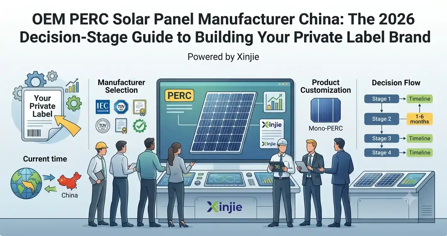 OEM PERC Solar Panel Manufacturer China: The 2026 Decision-Stage Guide to Building Your Private Label Brand