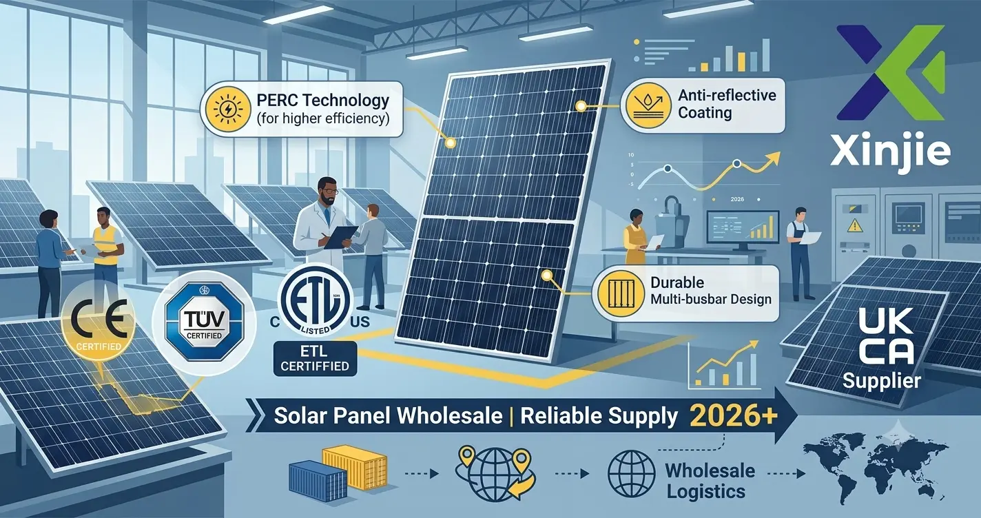 CE TUV Certified PERC Solar Panel Wholesale 2026 | ETL & UKCA Supplier