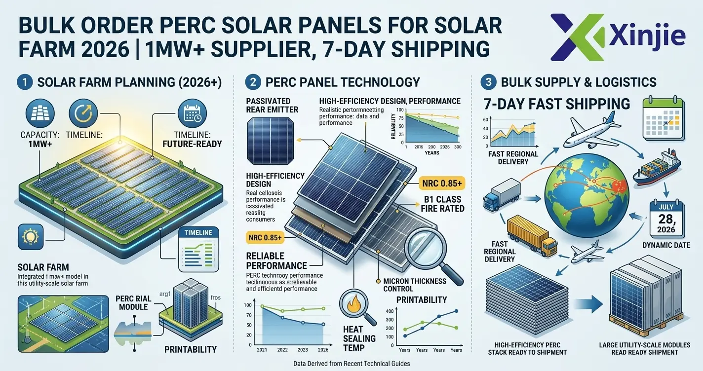 Bulk Order PERC Solar Panels for Solar Farm 2026 | 1MW+ Supplier, 7-Day Shipping