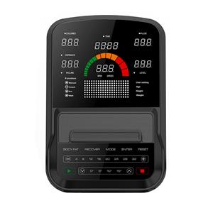 Máquina elíptica comercial con inclinación automática de 15 secciones