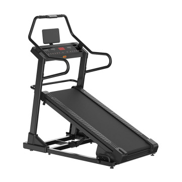 High incline treadmill with heart rate monitor