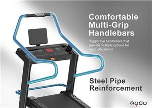 Бягаща пътека с мотор 2.5 к.с., широк диапазон на наклона от -3 до 40 за интензивно бягане