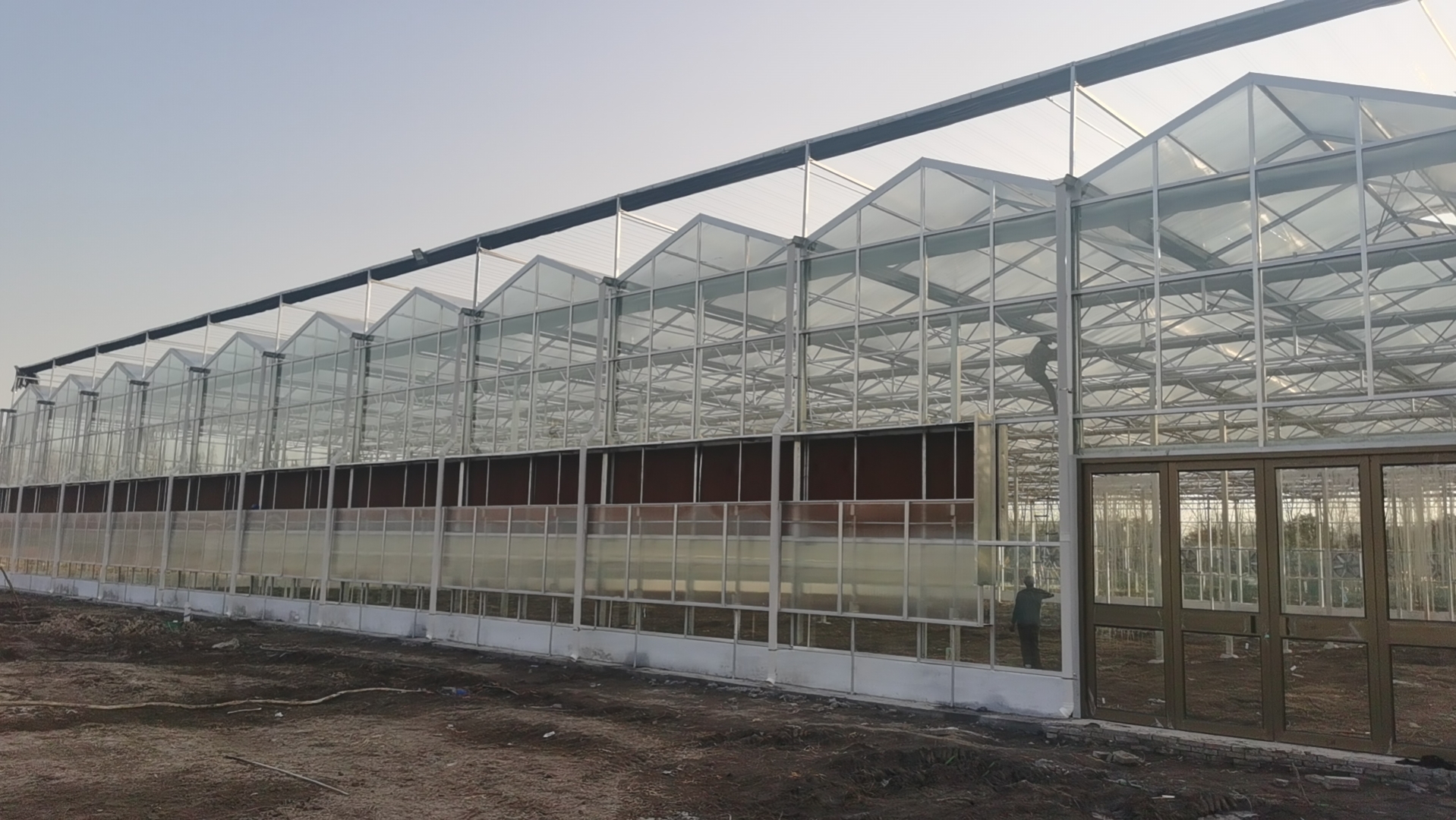 glass greenhouse