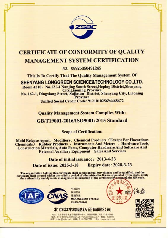 ISO Quality Management System Certification
