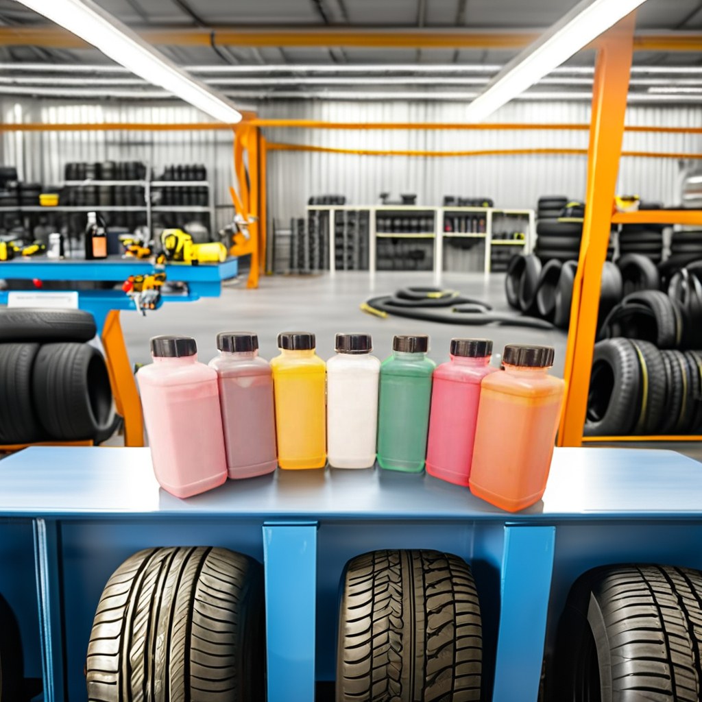 Colored lines on tires Colored lines on tires