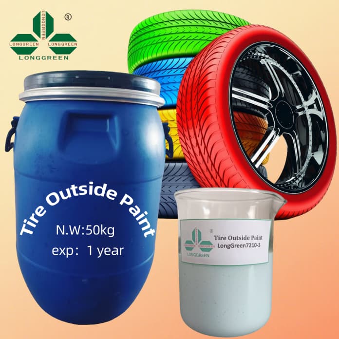 Semi-transparent white tire paint Semi-transparent white tire paint