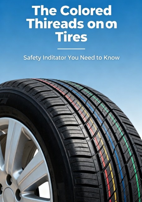 The colored threads on tires