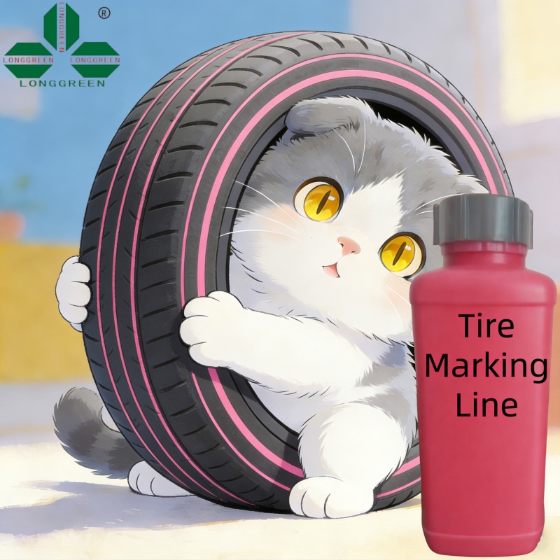 Pink Tyre Marking Line Bicycle Tire Vulcanization