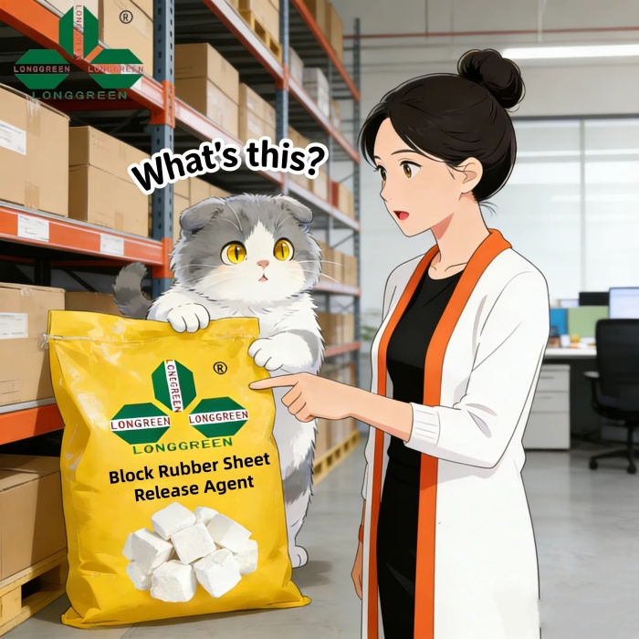 Rubber sheet release agent